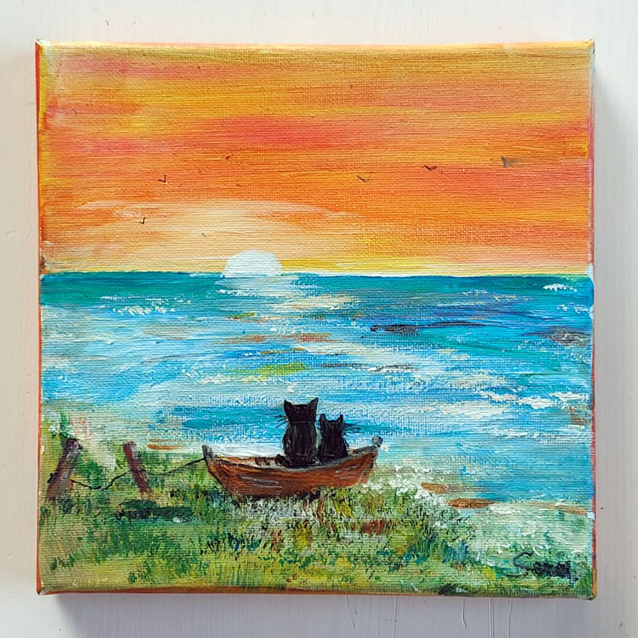 Schilderij Poes